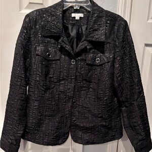 Erin London Black Textured Blazer